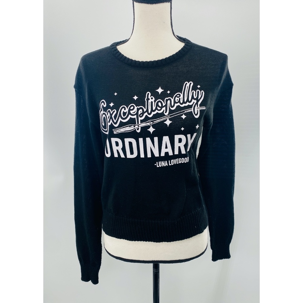 Harry Potter‎ by Jerry Leigh Printed Black Sweater